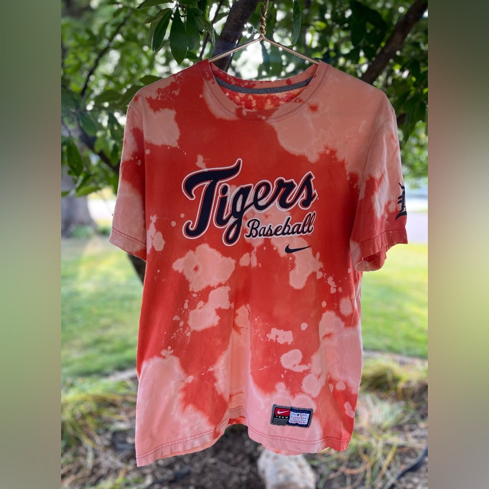 Nike Tigers Baseball Tie Dye Tshirt